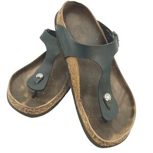 Birkenstock GIZEH  Black Thong Sandal Comfortable Casual‎ Shoes Read for Size
